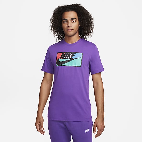 Mens Purple Tops T Shirts. Nike